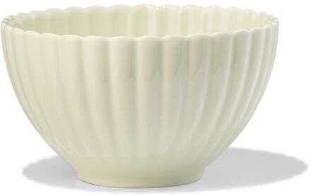 Hema Schaaltje ⌀12cm aardewerk bloem groen (groen)