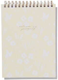 Hema Schetsboek Met Spiraal 25.4x18.6 Bloemen