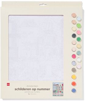 Hema Schilderen op nummer 30x40cm Amsterdam