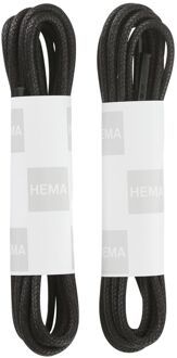 Hema Schoenveters fijn 75 cm - 2 paar (zwart)