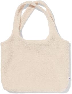 Hema Schoudertas 50x37cm teddy crème