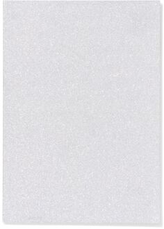 Hema Schrift 25.5x18cm gelinieerd sterrenpatroon (zilver)