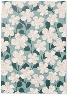 Hema Schrift A4 gelinieerd bloemen (multi)