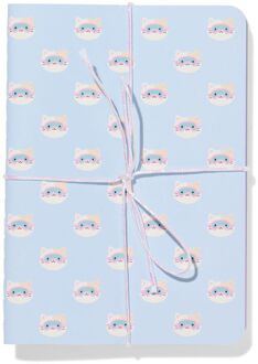 Hema Schriften A6 14.8x10.5cm gelinieerd katten - 3 stuks