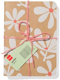 Hema Schriften A6 bloemen - 3 stuks