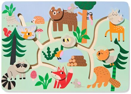 Hema Schuifpuzzel 30x21cm bosdieren hout