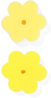 Hema Schuursponsjes gele bloem - 2 stuks