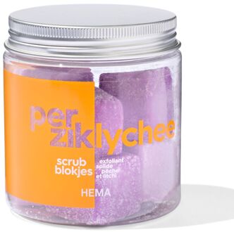 Hema Scrubblokjes perzik lychee - 6 stuks
