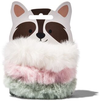Hema Scrunchies fluffy wasbeer - 3 stuks