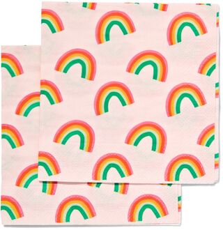 Hema Servetten 24x24 Papier Rainbow - 20 Stuks