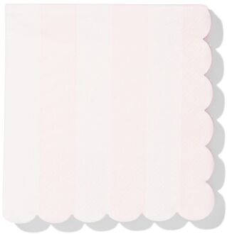 Hema Servetten 24x24cm papier strepen roze - 20 stuks