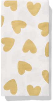 Hema Servetten 33x18cm papier hart - 12 stuks (goud)