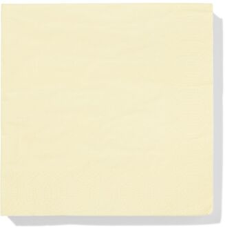 Hema Servetten 33x33cm geel - 20 stuks