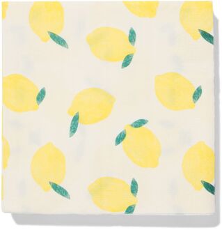 Hema Servetten 33x33cm papier citroen - 20 stuks (geel)