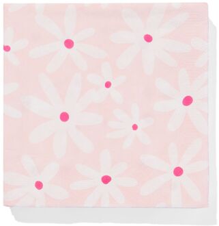 Hema Servetten bloem 33x33cm - 20 stuks