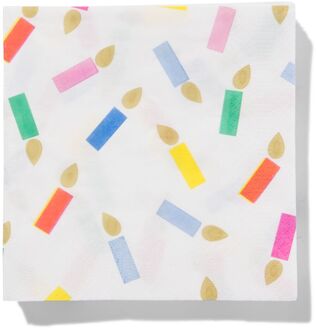 Hema Servetten kaarsjes 33x33cm - 20 stuks