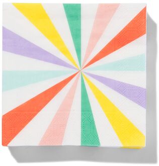 Hema Servetten multicolor 24x24cm 20 stuks 24x24cm