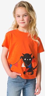 Hema Siepie kinder T-shirt Koningsdag oranje (oranje) - 146/152