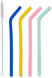 Hema Siliconen rietjes - 4 stuks