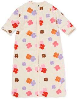 Hema Slaapzak met afneembare mouwen velvet 3.0tog bloemen gebroken wit (gebroken wit) - 86/104