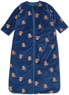 Hema Slaapzak met afneembare mouwen velvet 3.0tog honden blauw (blauw) - 86/104