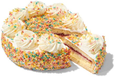 Hema Slagroomtaart confetti 8 p.