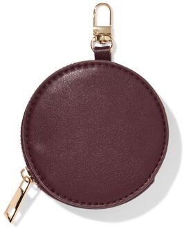Hema Sleuteletui 13x9x9cm rond bordeauxrood