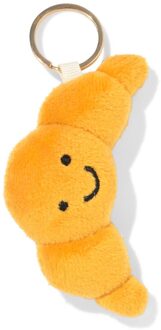 Hema Sleutelhanger 9x4cm croissantvorm met gezichtje