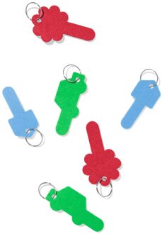 Hema Sleutelhangers vilt - 6 stuks