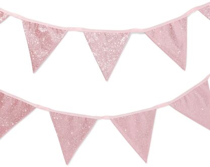 Hema Slinger 3m stof glitter roze (roze)