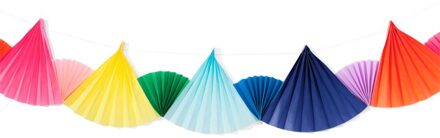 Hema Slinger papieren waaiers meerkleurig 6m (multicolor)