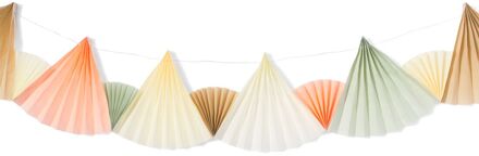 Hema Slinger papieren waaiers pastel 6m