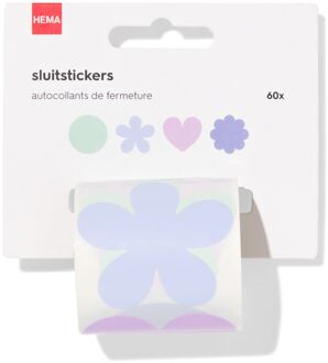 Hema Sluitstickers bloemen - 60 stuks