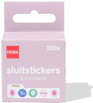 Hema Sluitstickers feest - 100 stuks