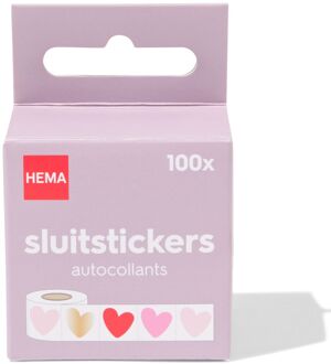 Hema Sluitstickers hartjes - 100 stuks