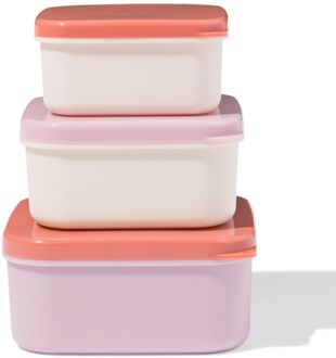 Hema Snackboxen terra - 3 stuks (roze)