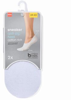 Hema Sneakersokken - 2 paar wit (wit) - 35/38