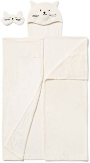 Hema Snuggle deken en slaapmasker kat