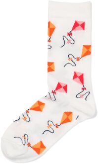 Hema Sokken voor volwassenen 'go with the flow' gebroken wit (gebroken wit) - 35/38