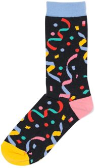 Hema Sokken voor volwassenen 'let's party' zwart (zwart) - 39/42