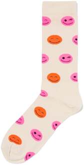 Hema Sokken voor volwassenen 'smile' beige (beige)