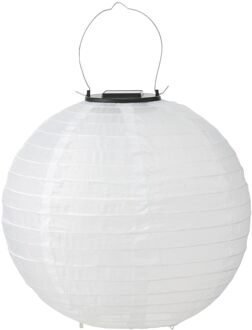 Hema Solar tuinlampion Ø28cm wit