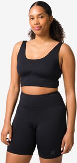 Hema Sportbh light support zonder beugel zwart (zwart)