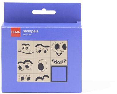Hema Stempelset gezichtjes monster