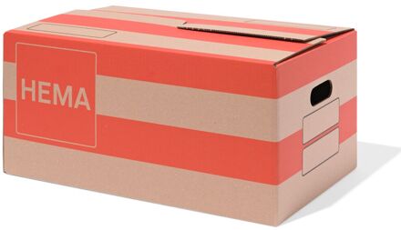 Hema Sterke verhuisdoos 48.3x32x23.2cm karton strepen