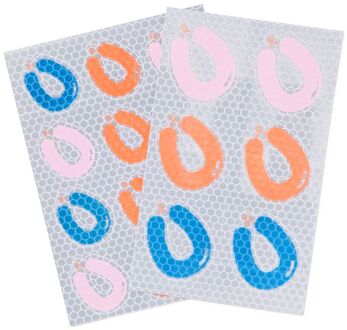 Hema Stickers met reflectie rookworst
