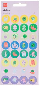 Hema Stickervellen monsters