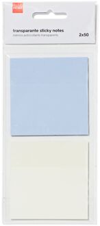 Hema Sticky notes transparant - 2 stuks