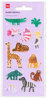 Hema Stoffen sticker wilde dieren