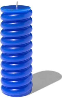 Hema Stompkaars 5.5x15cm ribbel blauw (blauw)